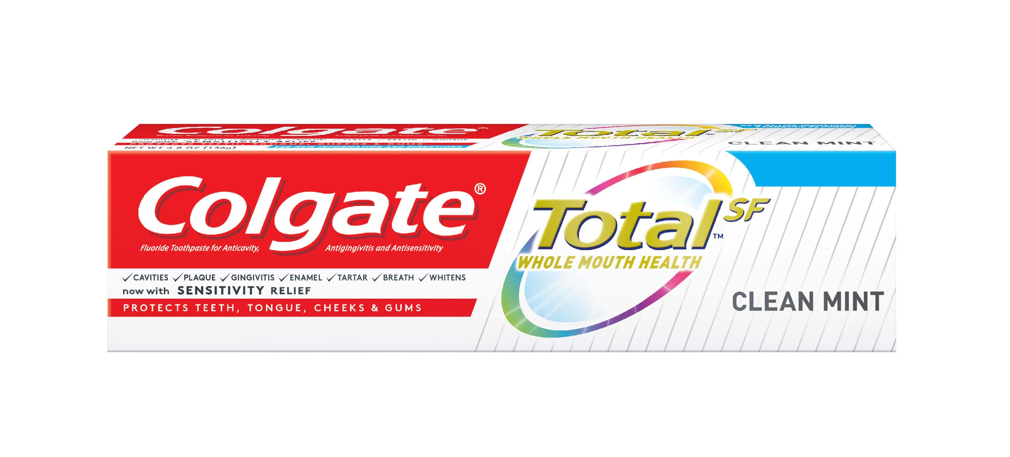 Colgate total toothpaste box 